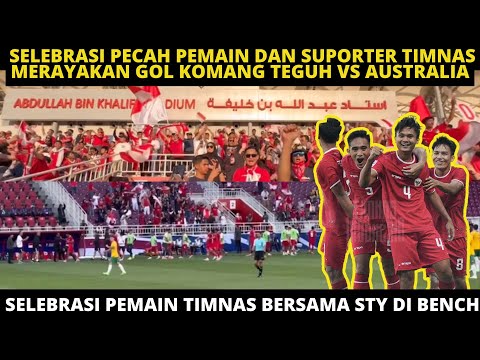 Selebrasi Pecah Pemain Timnas U-23 Bersama STY Merayakan Gol Komang Teguh Ke Gawang Australia