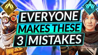 3 Most Common Mistakes EVERYONE MAKES in Apex Legends - Rank Up FAST Guide