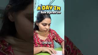 Day in bank aspirant life💯✨🌸 #minivlog #studentlife #study #motivational #banking