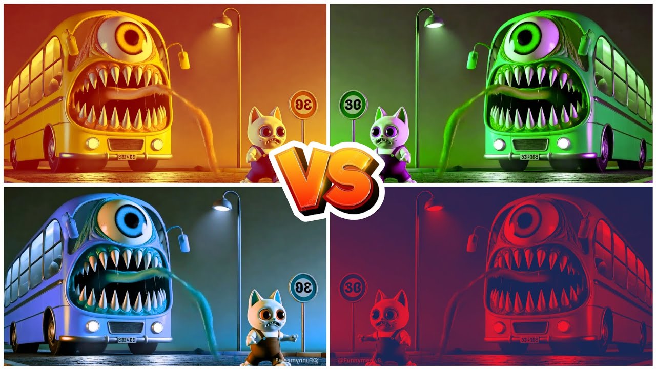 School Bus 🆚 Fun Colors 🎶 Tiles hop EDM Rush 🎶 →