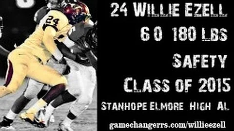 #24 Willie Ezell / Safety / Stanhope Elmore (AL) C...