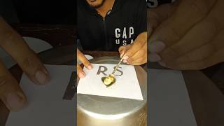 chemical etching metal process | etching metal with Salt Water | electro etching | #experiment #shot