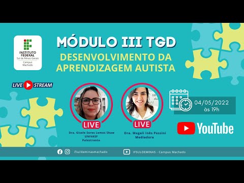 Live n°2 Curso FIC TGD-Desenvolvimento da aprendizagem  do autista