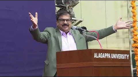 Panchanatham speaks: Viksit Bharat 2047 Seminar in Alagappa University 