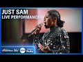 2020 idol winner just sam sings on the stage for the first time  american idol
