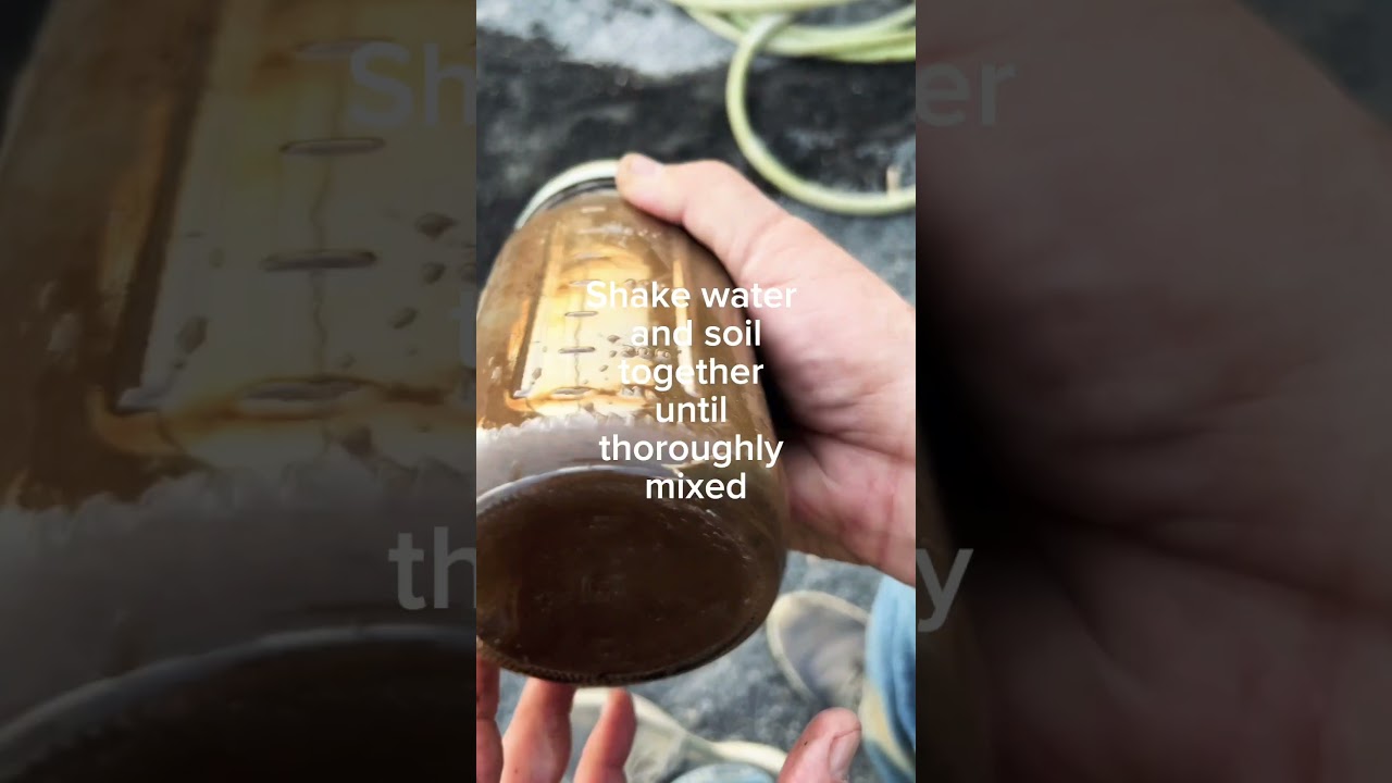 Mason Jar Soil Test 