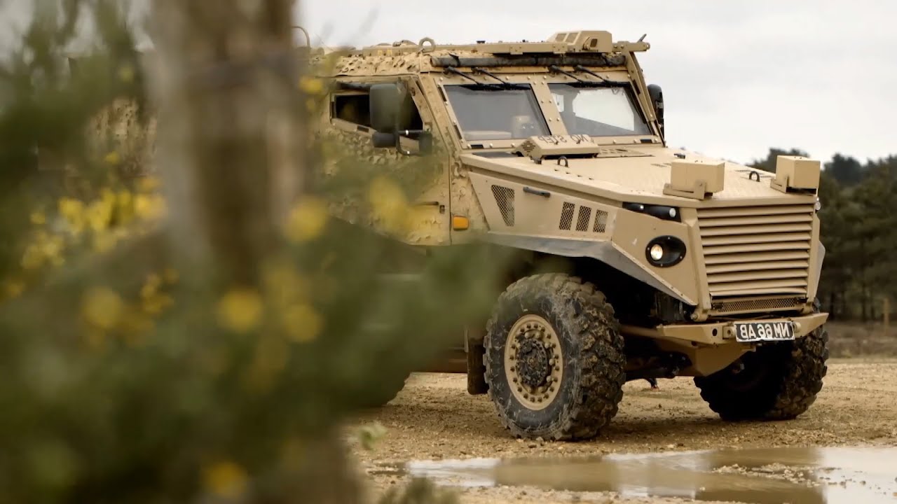 Commander EUFOR inspects the Foxhound protected mobility vehicle - YouTube