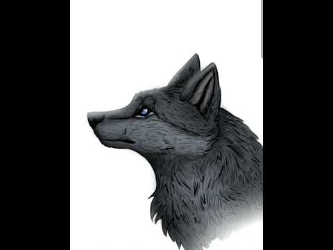 Как нарисовать волка легко и просто, чыыть