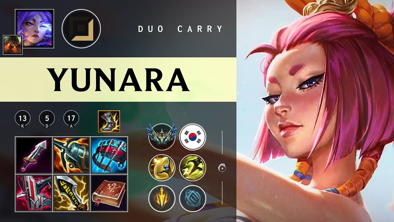 Yunara Carry vs Aurelion Sol - KR Challenger Patch 26.02