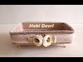 DIY, Making Organizer,Decor Box,Jewelry Box, Kadife Kutu Kaplama,Havluluk Yapımı