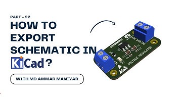How to export schematic in KiCAD | Part 22 | How to KiCAD | KiCAD 9.0 | Ampnics