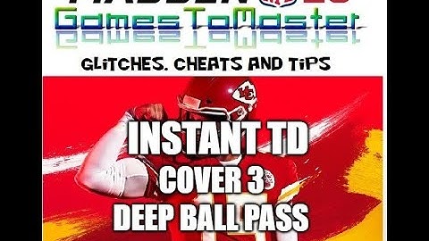 Madden 20 Glitches Cheats and Tips - Cover 3 Beater - I Formation - Deep Ball - Instant TD