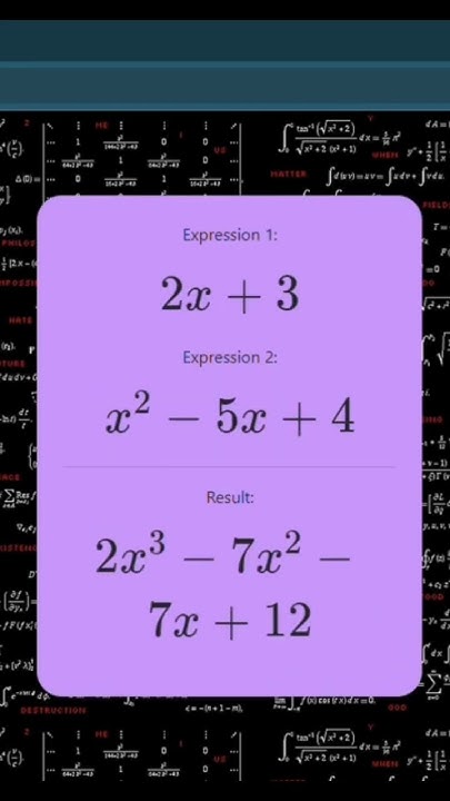 Simplifying Algebraic Expressions Using A Mathematics Calculator # ...
