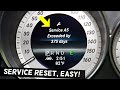 HOW TO RESET SERVICE MERCEDES C250 C300 C350 C180 C200 C320 E250 E300 E350 E400 E200 GLK SLK