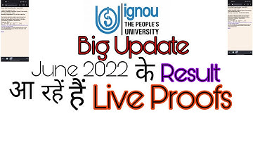IGNOU Big Update On June 2022 Result // June ka result aa rha live dekho //