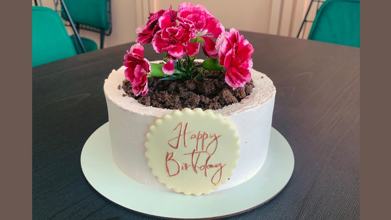 Flower Pot Birthday Cake – Realistic & Stunning Design