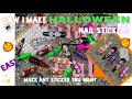 DIY | How I create easy nail stickers | Halloween stickers | cricut tutorial | vanity val
