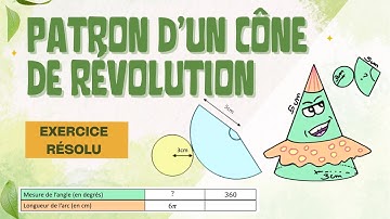 📐 Patron d’un cône de révolution : tu veux savoir comment le tracer facilement ?