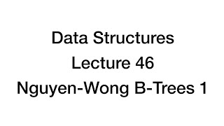 CoSc 320 Lecture 46