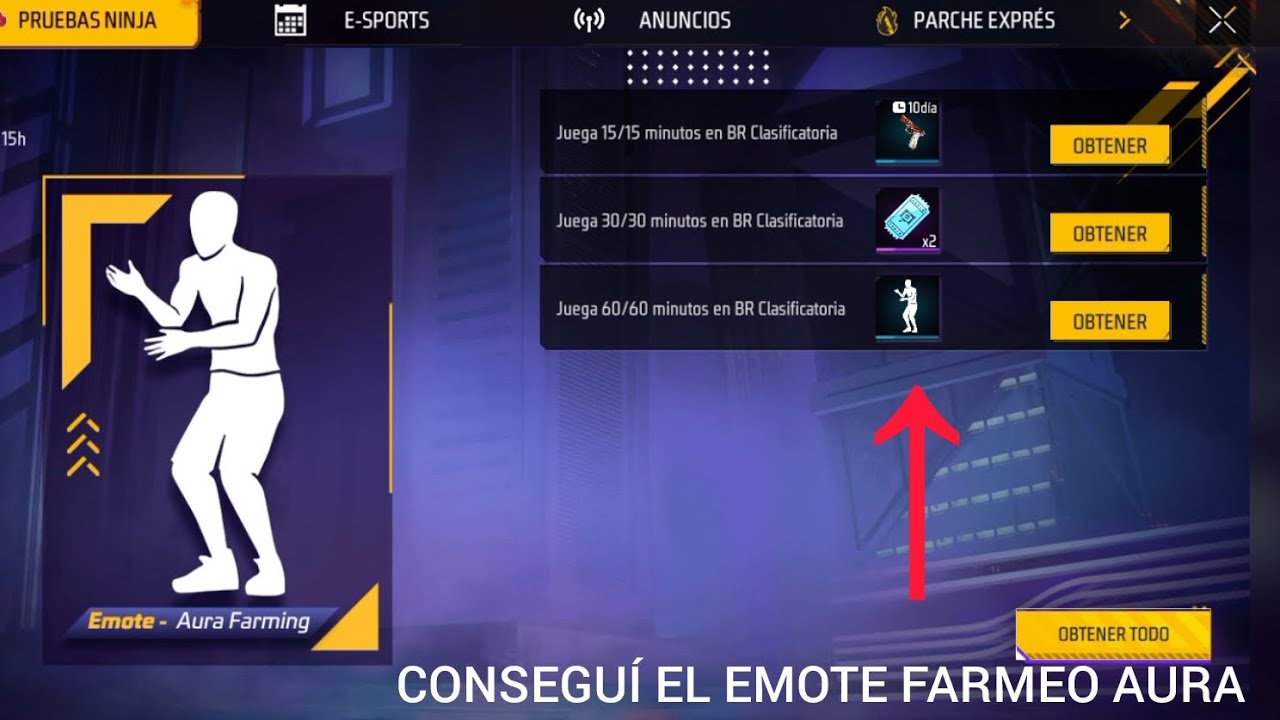 CONSEGUÍ el EMOTE FARMEO de AURA y GARENA me MANDÓ una PARED GLOO 