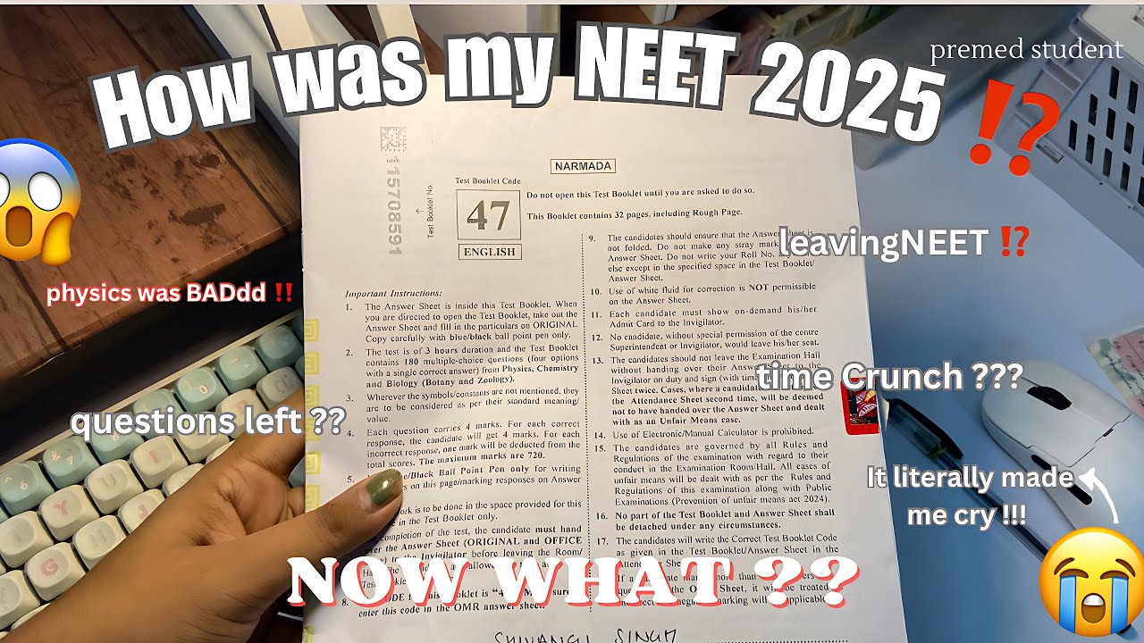 NEET 2025 Reaction ‼️( was a drop worth it ?? )