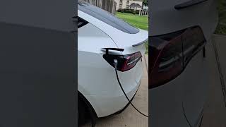 Superduty charging a Tesla #funny #ford # tesla