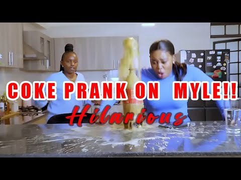 PUTTING MENTOS IN COKE AND HAVING MYLEE OPEN IT😂// PRANK OF THE YEAR//MUST WATCH