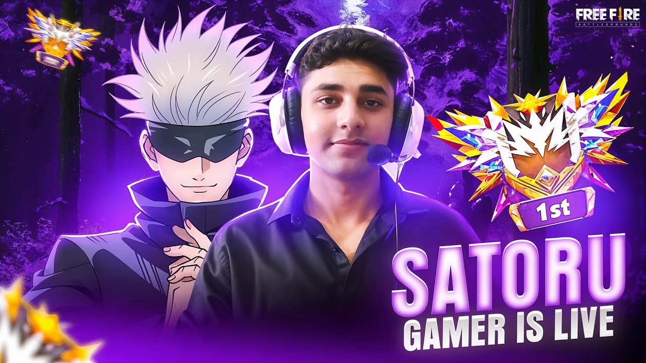Live with SatoruGamerff💛 Satorugamer live custom 😎 freefire live uid check 