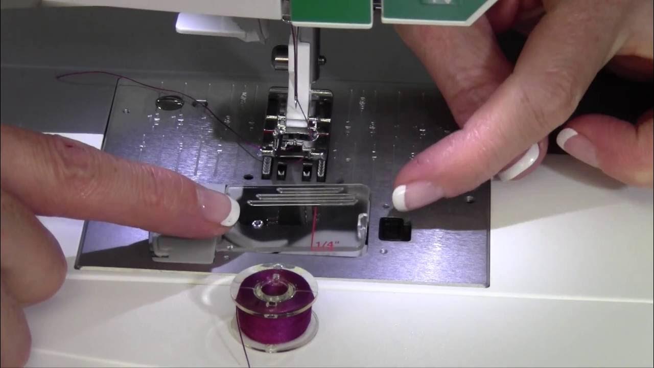 Husqvarna Viking Jade 20 4 Inserting the Bobbin YouTube