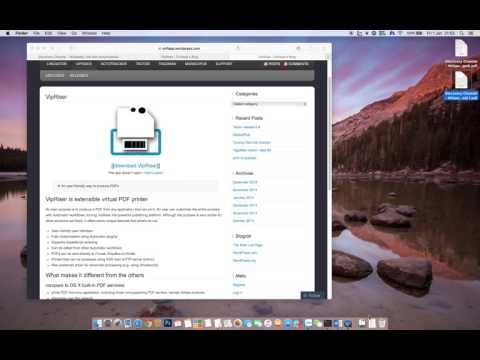 Create PDF file in a range in mac os x el capitan