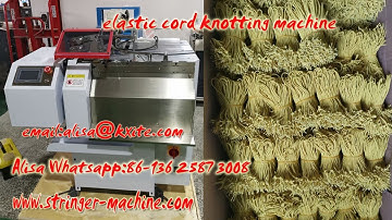 High Quality Elastic String Label Paper Air Freshener Hang Tag Stringer Threading Knot Tying Machine