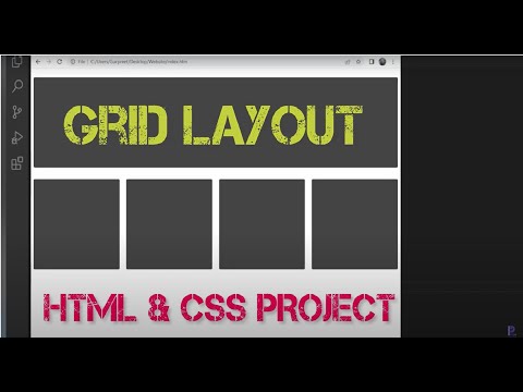 Grid Layout setup #webpage #css #easy #project