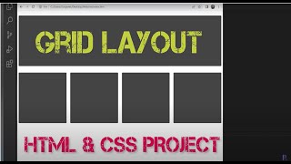 Grid Layout setup #webpage #css #easy #project