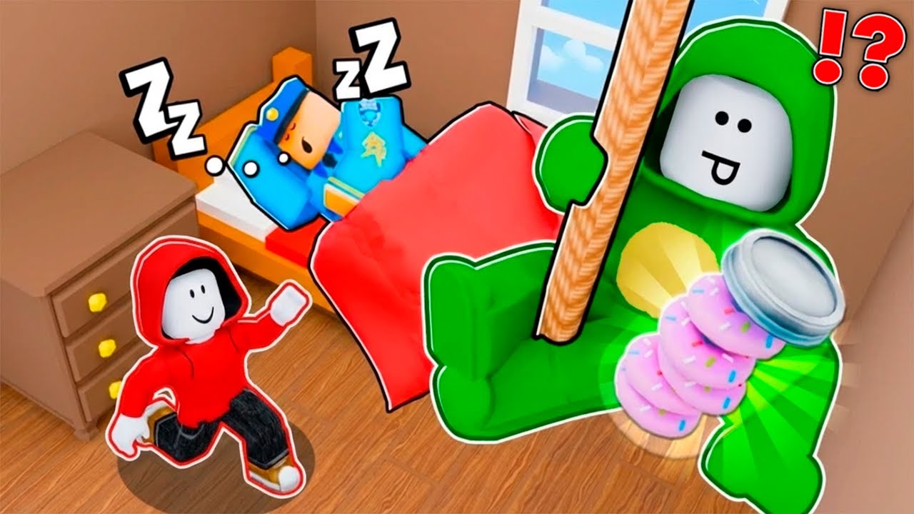 JJ and Mikey Steal Donuts !? (Maizen Roblox)