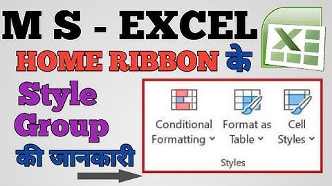 Ms Excel Style Group