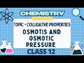 Osmotic Pressure - Colligative Property , Applications and Reverse Osmosis Chapter 1 Solutions