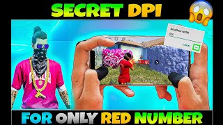Secret DPI Setting - Only Red Numbers [ Best DPI ] New Headshot Trick Free Fire 