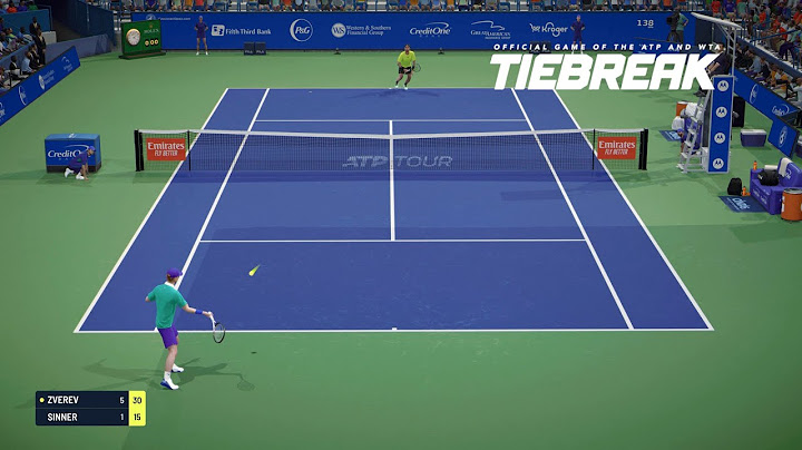 TIEBREAK - Jannik Sinner Vs Alexander Zverev I Cincinnati Masters I Legendary AI (PS5)
