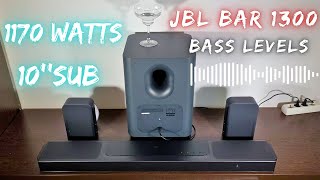 Test BASS Levels on JBL BAR 1300 Soundbar 1170 Watts 10&quot;Subwoofer Deep BASS Boosted