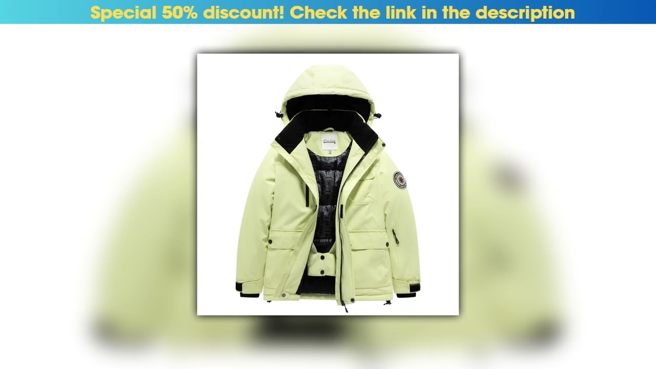 Deal New Style Kids Boys&Girls Skiing Jacket  Quality Windproof Waterproof Ski Coat Children Warm W