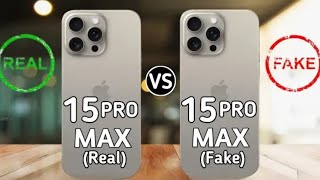 iphone 15 pro max:real vs fake/clone -thorough comparison 😱