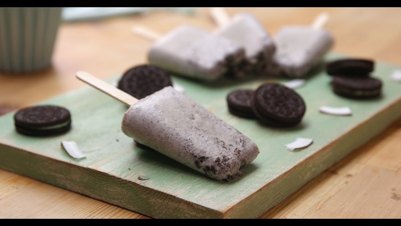 Mint Oreo Popsicles