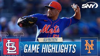 Mets' Sean Manaea shines over five innings in win against the Cardinals | Mets Highlights | SNY