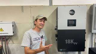 EG4 18kpv 3 week update and more load testing~ off grid whole house solar inverter