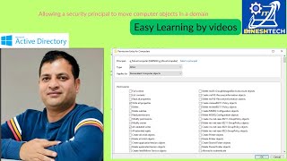 Allowing a security principal to move computer objects in a domain #techvideo