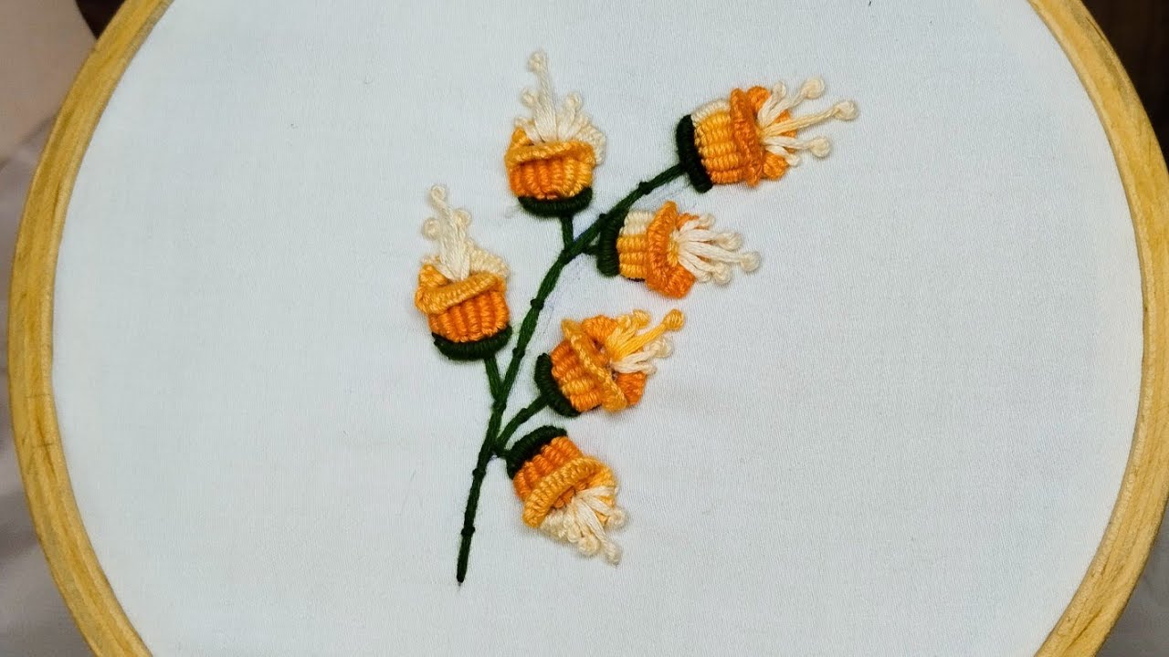 Amazing bunch of flowers that looks very elegant.|| Hand embroidery.