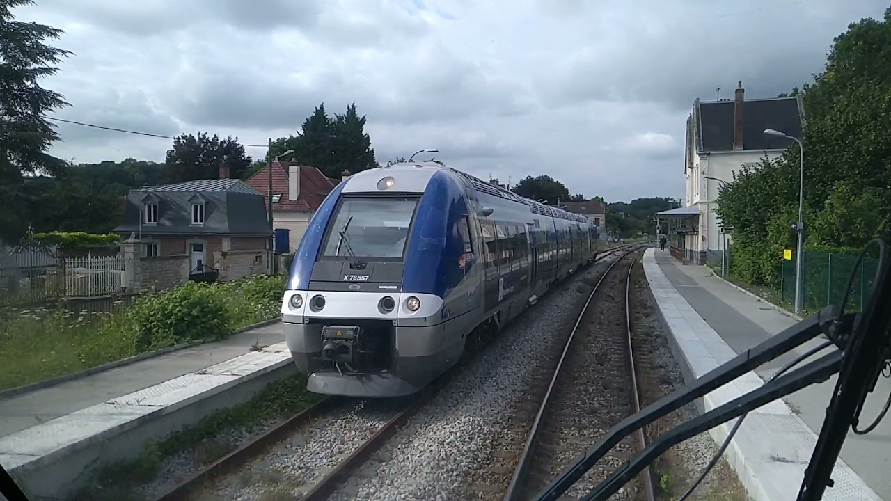 [Cab-ride] Ligne à voie unique Creil - Beauvais, en cabine d'un X76500