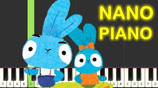 Cartoonito - Brave Bunnies Theme Song Piano Tutorial