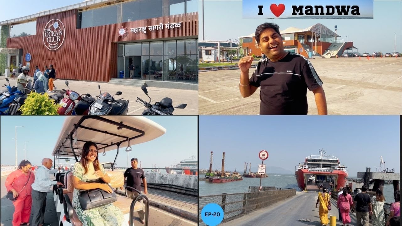 EP -20 MANDWA to MUMBAI M2M Ferry Mandwa Beach | Mandwa Port | Mandwa Jetty