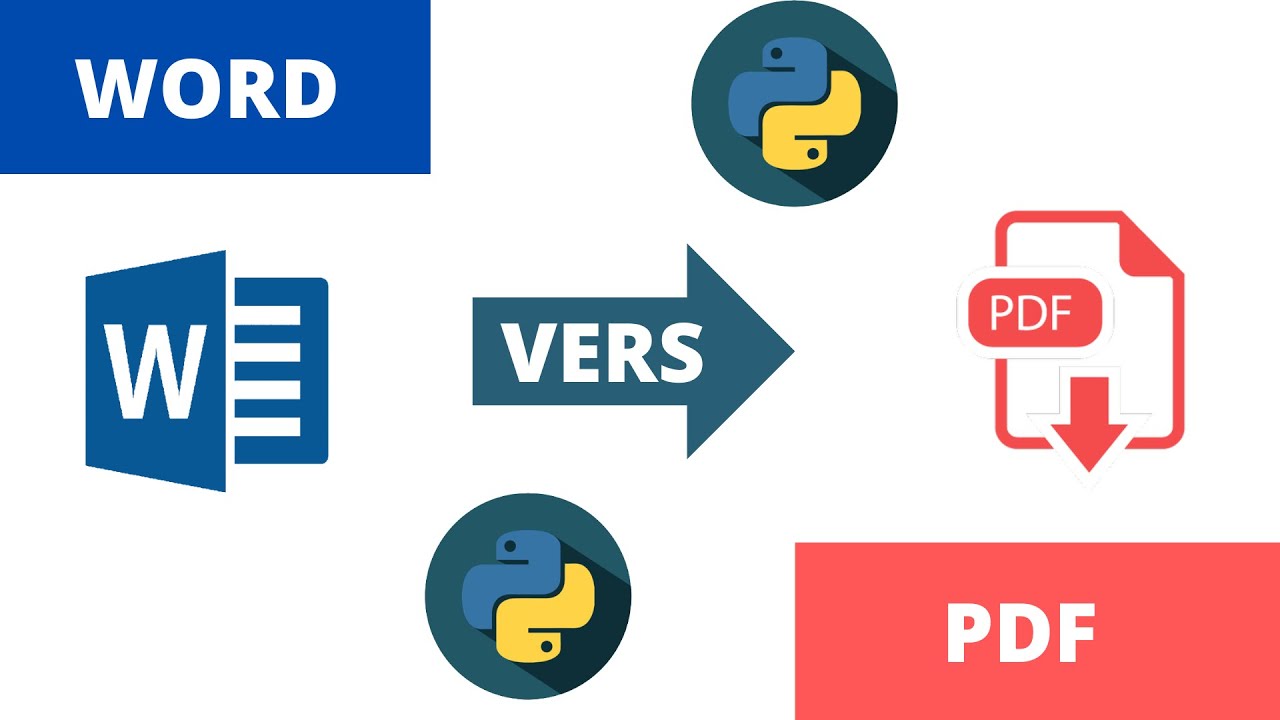 PYTHON CONVERTIR UN FICHIER WORD EN FICHIER PDF(Fonction et code source ...